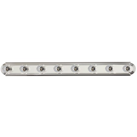 Maxim Essentials 8-Light 48" Wide Polished Chrome Vanity Light 7128PC